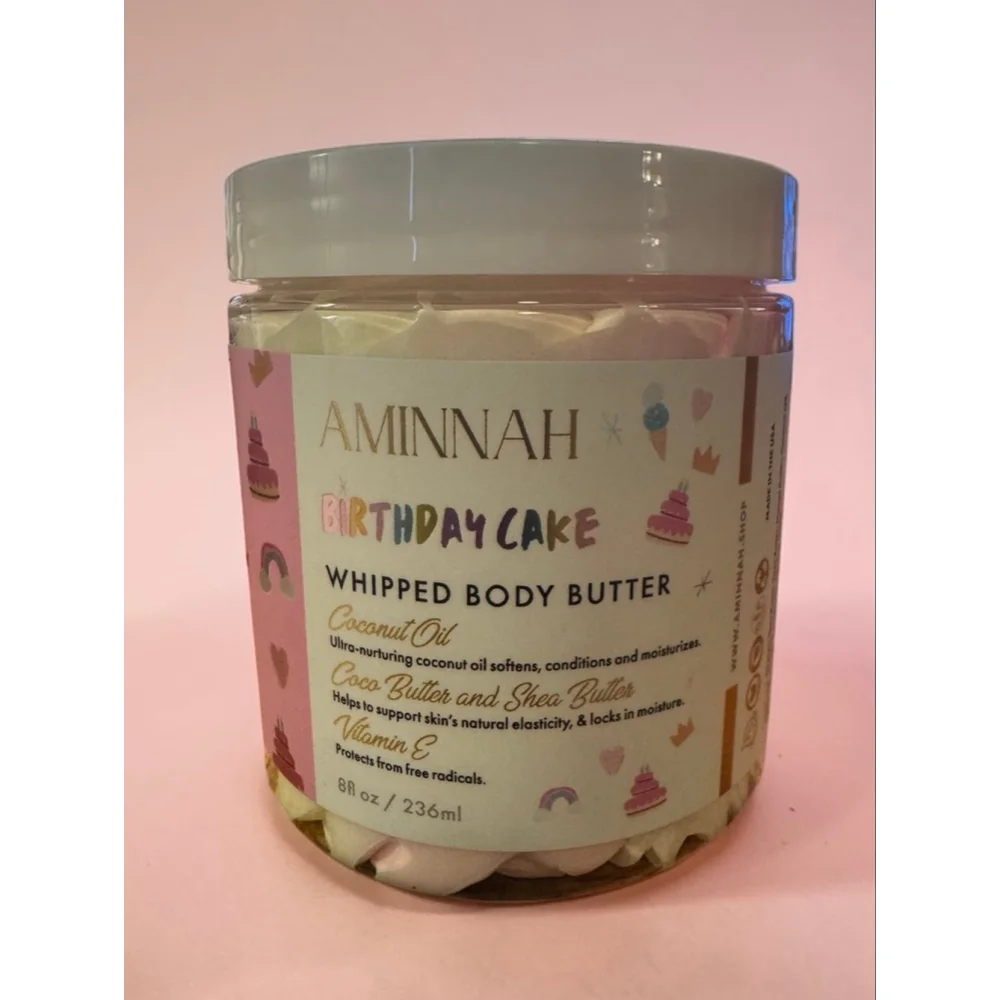 Aminnah Birthday Cake Whipped Body Butter - Brand New